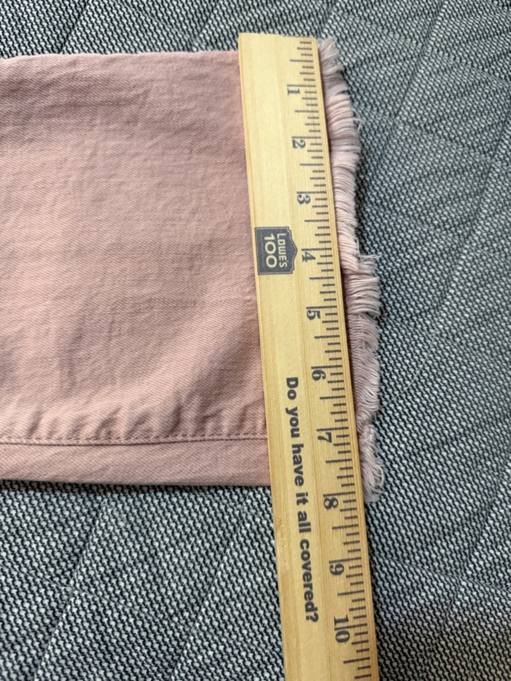 Cat & Jack Dusty Pink Button-Front Flare Jeans - Picture 9 of 9